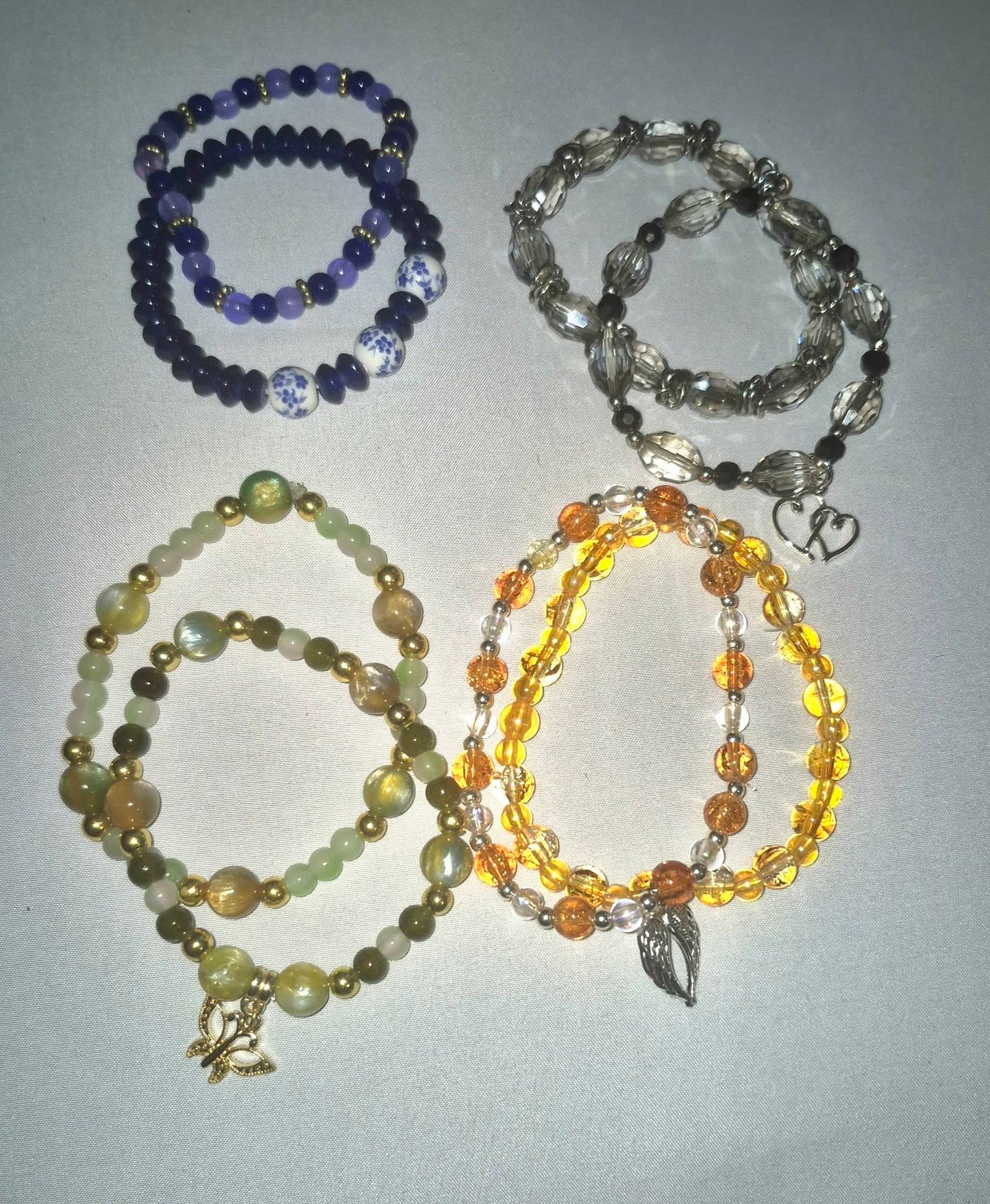 Bracelets. Small 2 for $5, Medium 2 for $8 and Large $10