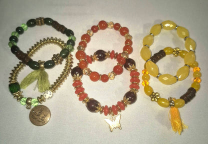 Bracelets.  Small 2 for $5, Medium 2 for $8 and Large $10