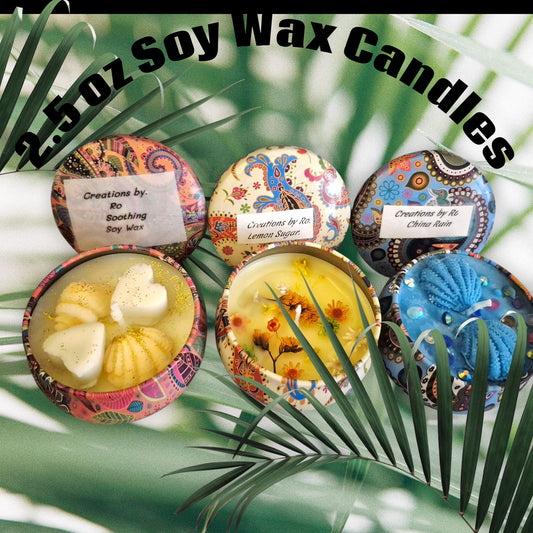 2.5 oz Scented Soy Wax Candles